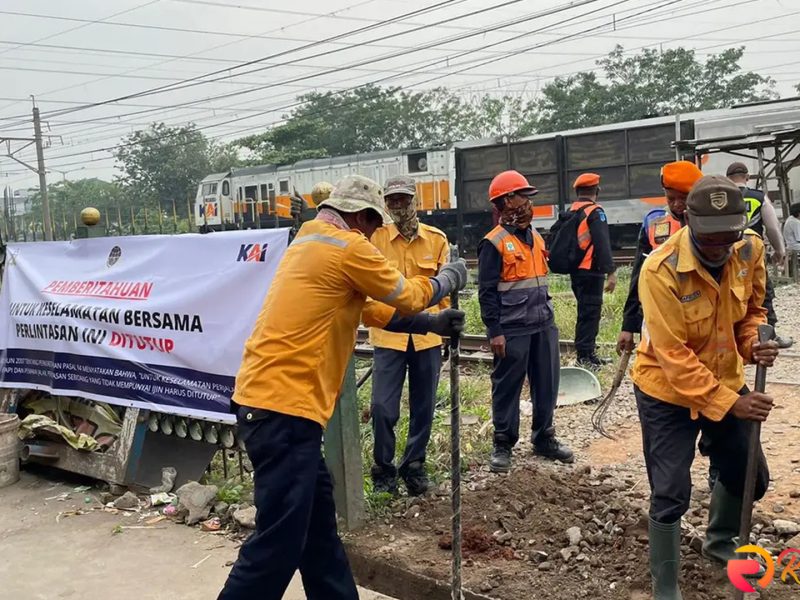 Rawan Kecelakaan, 32 Pelintasan Liar Ditutup KAI Daop 1 Jakarta