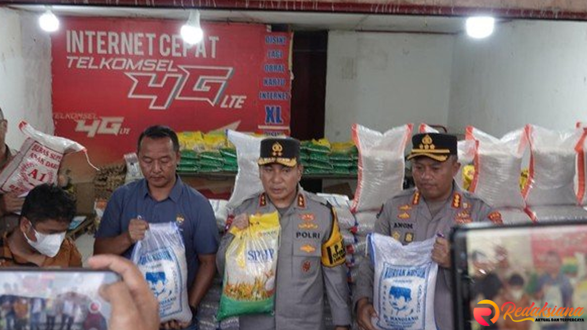 9 Ton Beras Oplosan Berhasil Disita Distributor Ilegal Pekanbaru
