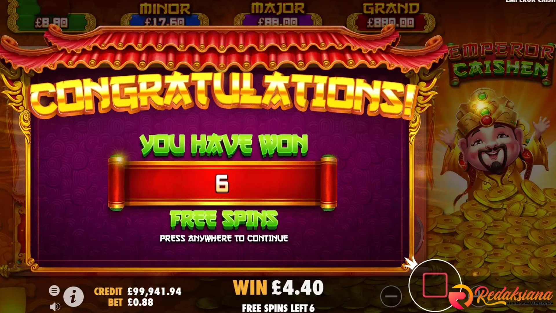 Game Digital Slot Emperor Caishen Analisis 6 Kejutan Scatter