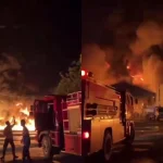 Kebakaran Hebat di Karawang: Pabrik Limbah B3 Terkepung Api