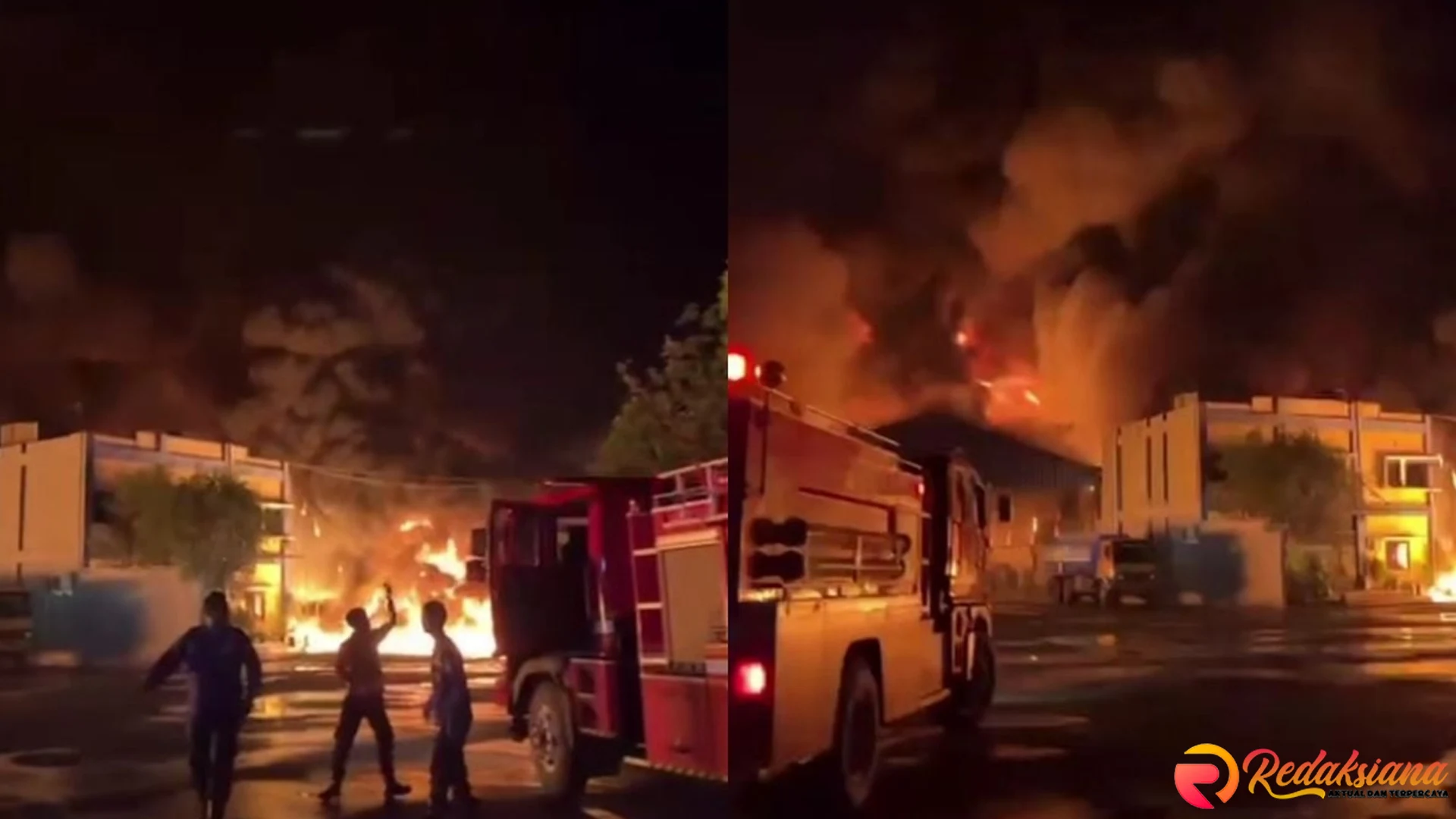 Kebakaran Hebat di Karawang: Pabrik Limbah B3 Terkepung Api